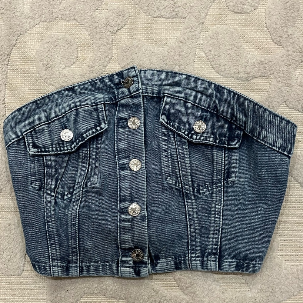 Jeans tube top